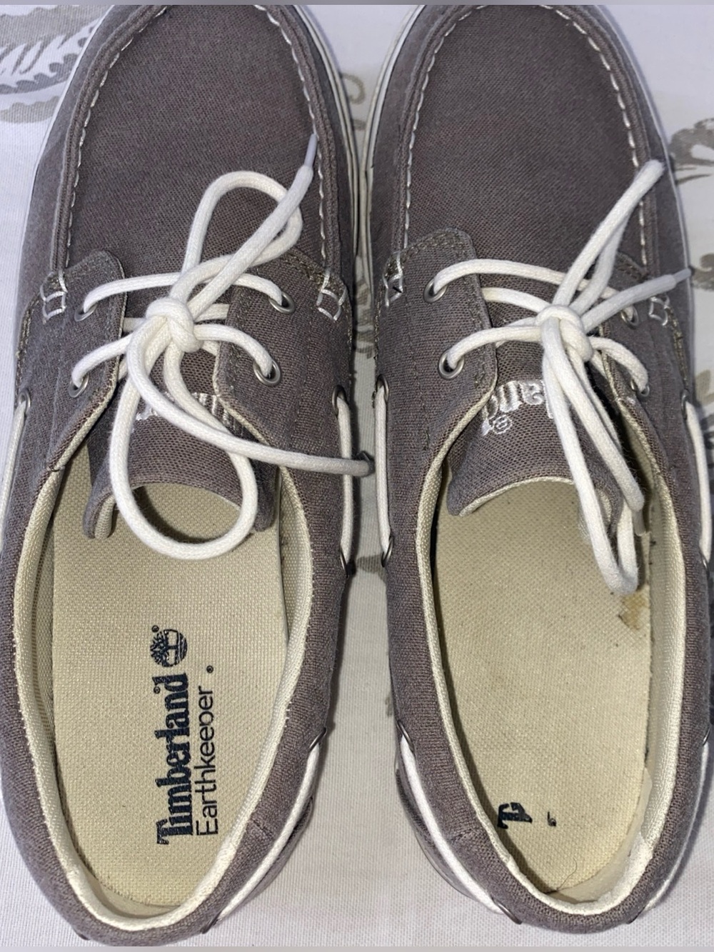 Timberland Earthkeepers Men's Gray Canvas Lace-Up Boat Shoes
Size 10 - Picture 10 of 11